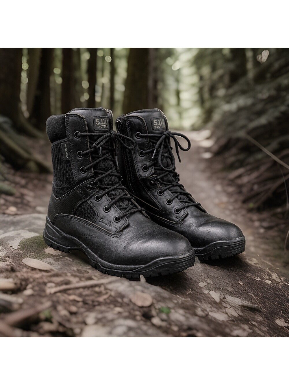 5.11 Tactical ATAC Storm 8” Side Zip Boot 12391 Mens Size 10 Black Combat Police